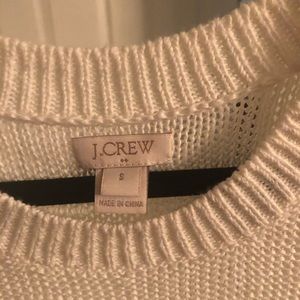 J. Crew off white mess sweater tank top